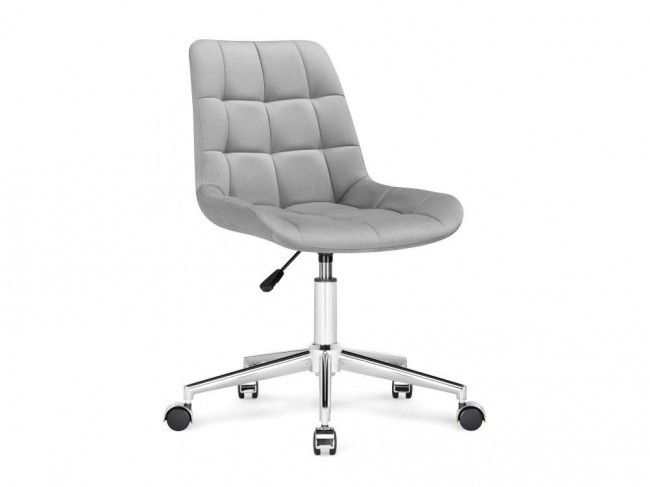 Честер светло-серый / хром Офисное кресло фото