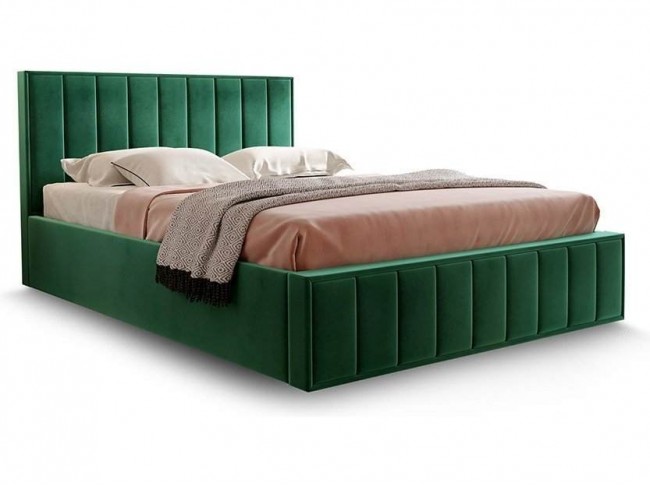 Кровать Вена Стандарт 180 с ПМ (Мора зеленый) фото
