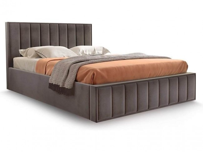 Кровать Вена Стандарт 160 с ПМ (Мора коричневый) фото