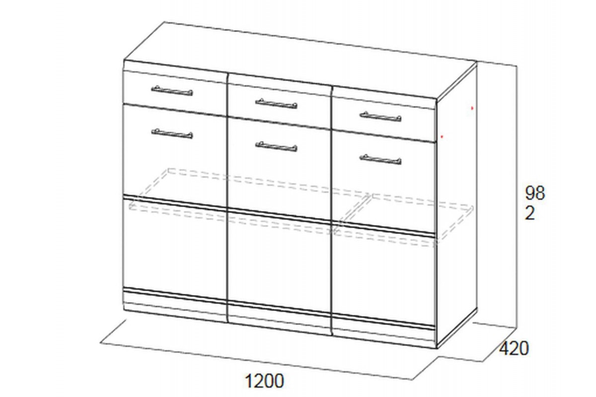 Комод Мори МС 1200.3