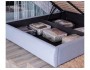 Мягкая кровать "Stefani" 1800 серая с подъемным механи распродажа