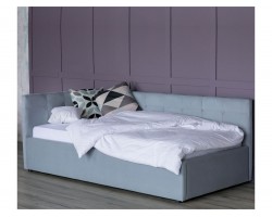 Односпальная кровать-тахта Bonna 900 серая с подъемным механизмо фото