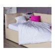Односпальная кровать-тахта Bonna 900 беж кожа с подъемным механи распродажа