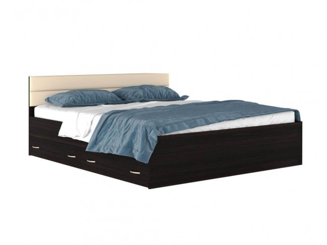 Двуспальная кровать  "Виктория МБ" 1800*200 с мягким фото