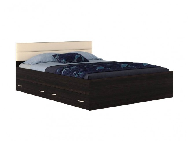 Двуспальная кровать "Виктория МБ" 1600*200 с мягким фото