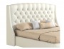 Мягкая кровать "Стефани" 1400 белая с орт.основанием и фото