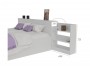 Кровать Доминика с блоком 140 (Белый) с матрасом АСТРА распродажа