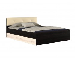 2-спальная кровать "Виктория ЭКО-П" 1800 с изголовьем  фото