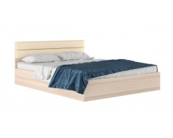Двуспальная кровать "Виктория МБ" 160 см. дуб с изголо фото