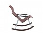 Кресло-качалка складная "Белтех", к/з коричневый купить