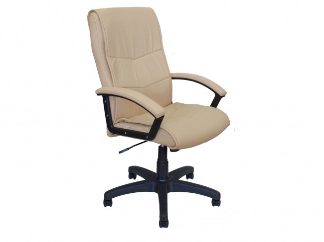 Офисное кресло Office Lab comfort-2052 Эко кожа слоновая кость фото