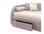 Мягкая кровать Elda 900 лиловая с ортопедическим основанием и ма купить