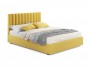 Мягкая кровать с тумбами Olivia 1600 желтая с подъемным механизм от производителя