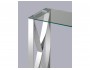 Консоль Stool Group КРОСС 115х30 Прозрачное стекло/Сталь серебро от производителя