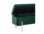 Банкетка STOOL GROUP Болейн с ящиком Велюр зеленый недорого