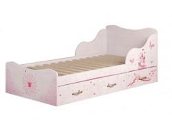Кровать 90*190 с ящиками Принцесса 5 (комплектация 1) фото