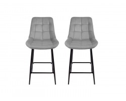 Комплект полубарных стульев Кукки, серый фото