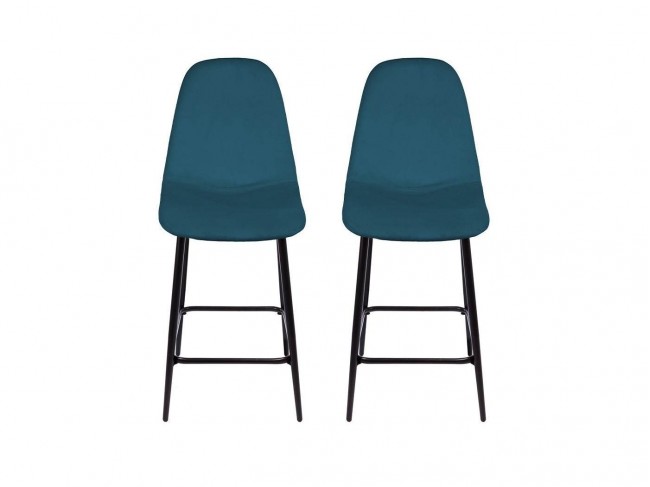 Комплект полубарных стульев Симпл, синий фото