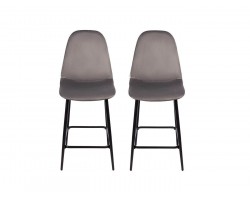 Комплект полубарных стульев Симпл, темно-серый фото