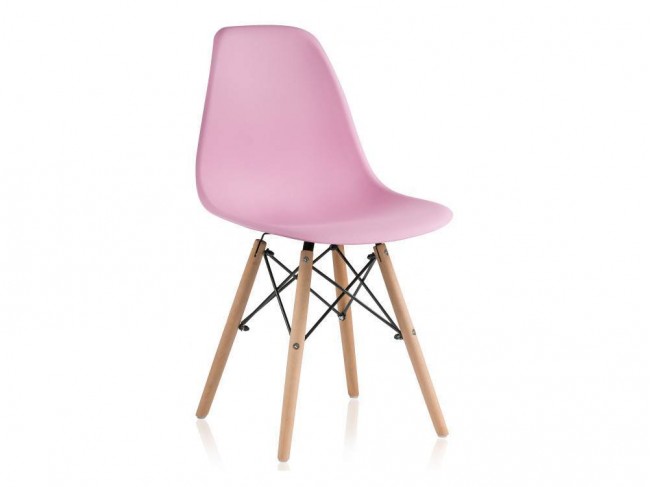 Eames PC-015 light pink Стул деревянный фото