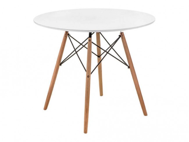 Table 80 white / wood Стол деревянный фото