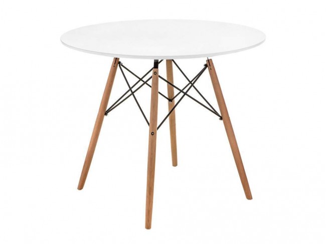 Table 90 white / wood Стол деревянный фото