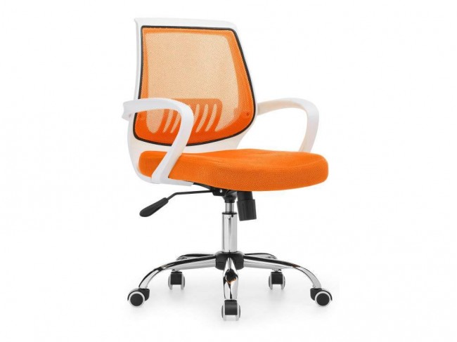 Ergoplus белое / оранжевое Компьютерное кресло фото