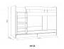 Агата М13 Кровать 2-х ярусная Белый купить