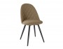 Комплект стульев Диор (2 шт), черный велюр бежевый распродажа